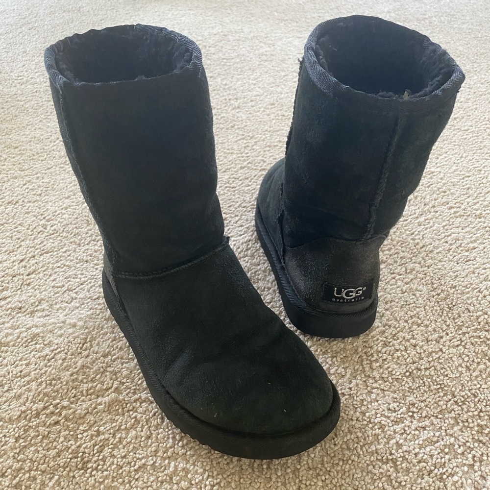UGG Black Short Boots Classic Size 5